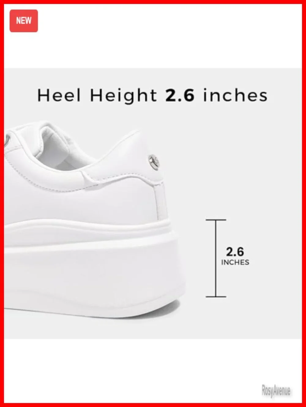 Platform Fashion Sneakers Thick Sole Lace-Up Casual Shoes